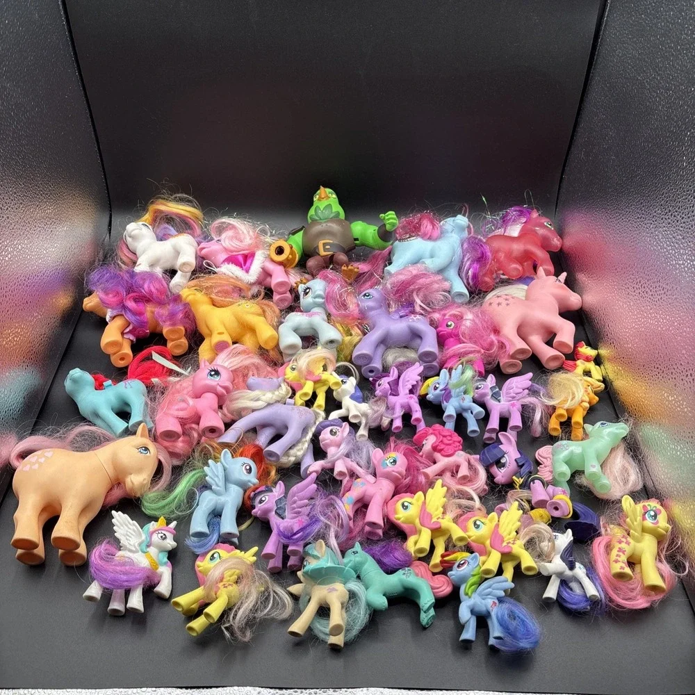 MLP Lot of 38 Vintage & Modern Toys My Little Pony Mixed Size